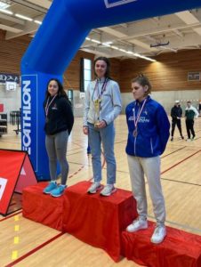 Audrey Tchirihktchian pentathlon podium