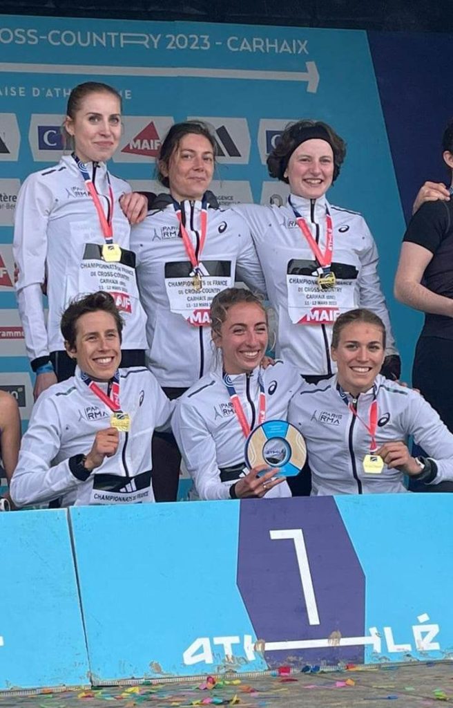 Les élites femmes, elles aussi couronnées lors des France de cross à Carhaix, sur le court (photo) et le long.