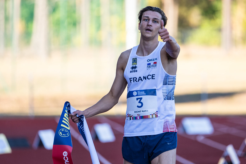 Mathis, champion du monde junior, arrivée